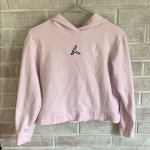 Jordan Girl’s Pale Pink Cropped Hoodie